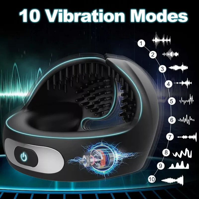Combo-Pro Multifunction Cock Ball Vibrator Ring