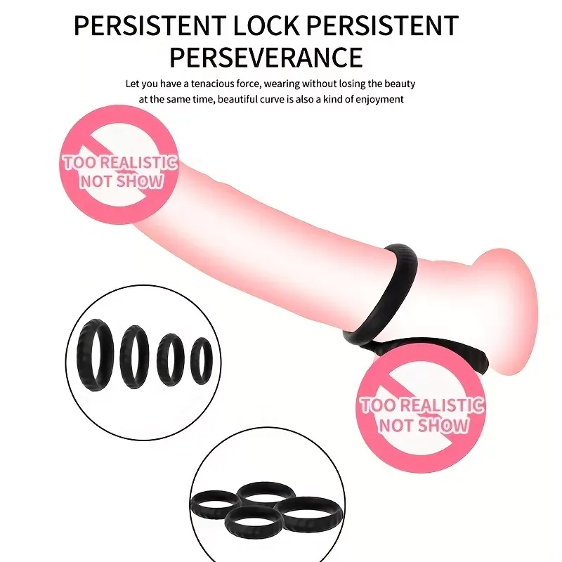 The Ultimate King Cock Ring Set ( 4 Cock Rings)