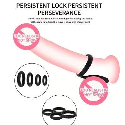 The Ultimate King Cock Ring Set ( 4 Cock Rings)