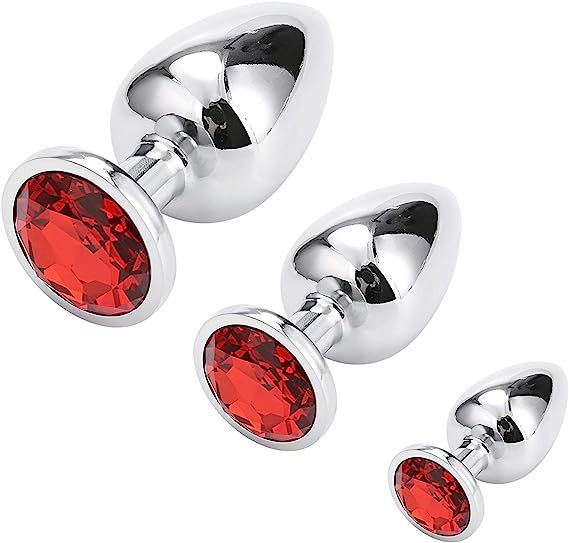 Smooth Steel Butt Plug Set - Premium Luxury