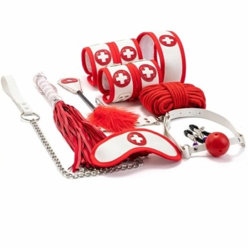 Adult Luxury Nurse Role-playing 13 PCS Bondage Set Kit