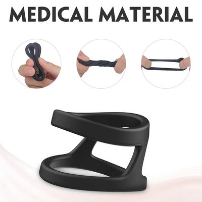 Double Multifunction Silicone Strong Cock Ring