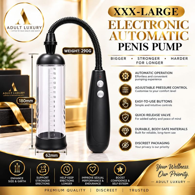 XXX-Large Electronic Automatic Penis Pump | Premium Male Enhancement & Erection Support