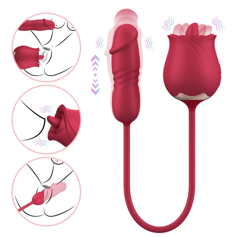 Blissful Bloom ♥️ Licking and Trusting Rose Vibrator