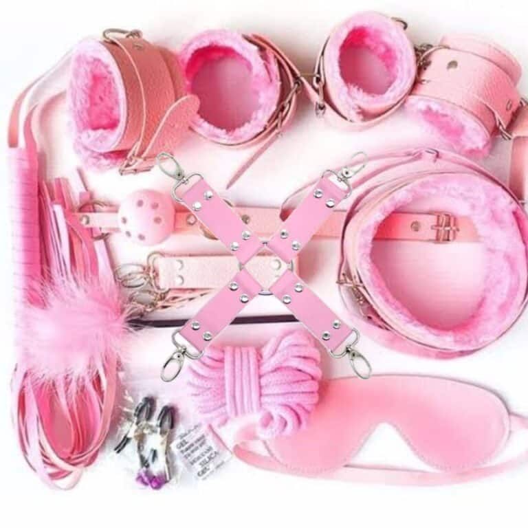 KinX Pink Luxury Bondage Set - 14 Pieces