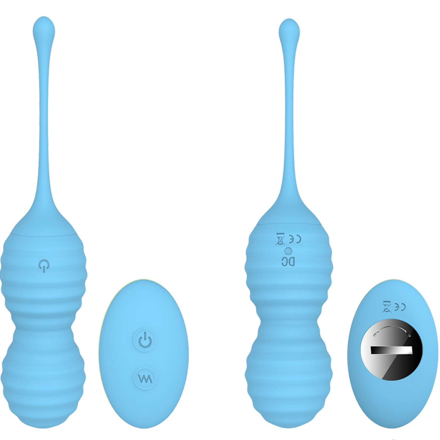 Blue Seductive Kegel Ball & Couples Vibrator
