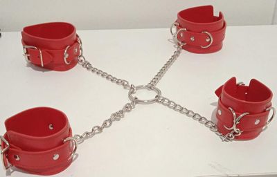 Pure Seduction - Hands & Feet Cuffs With Chain