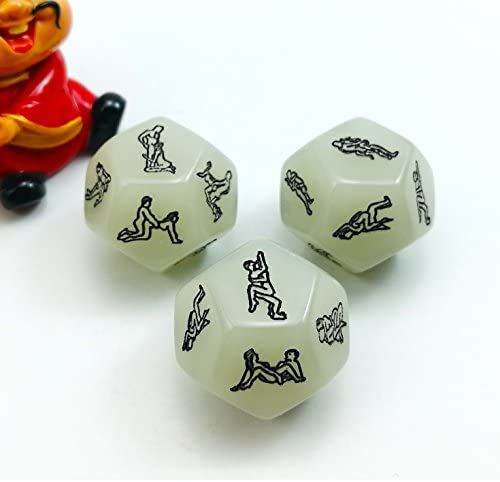 12 Sided Adult Dice : Glow In The Dark