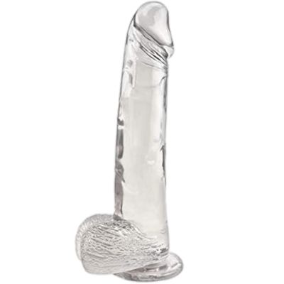 Smooth Transparent Clear Dildo 22.5cm