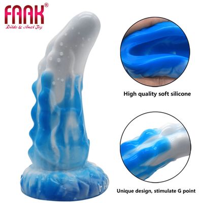 FAAK PREMIUM MONSTER SILICONE DILDO & ANAL PLUG