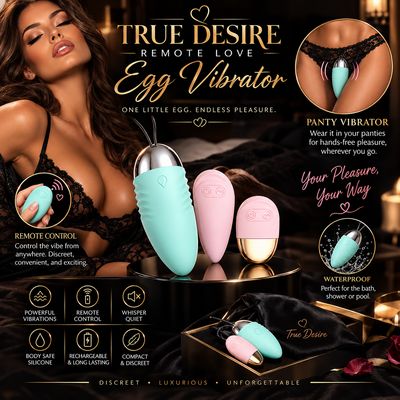True Desire Remote Love Egg Remote Vibrator – Pink