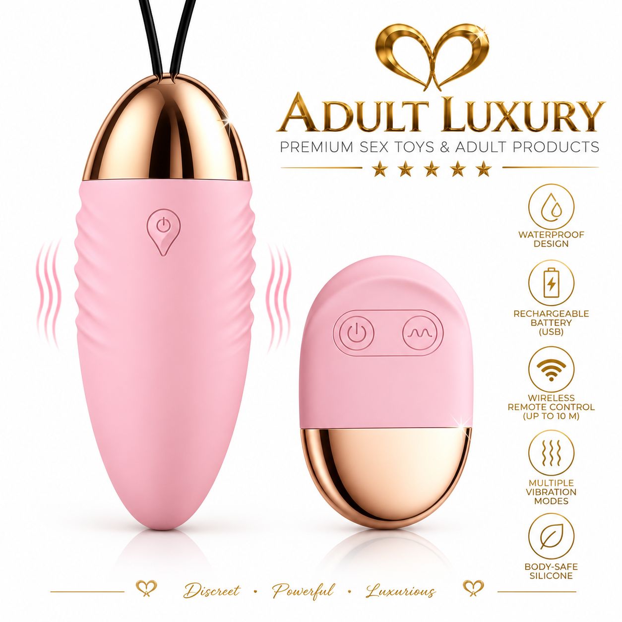 True Desire Remote Love Egg Remote Vibrator – Pink