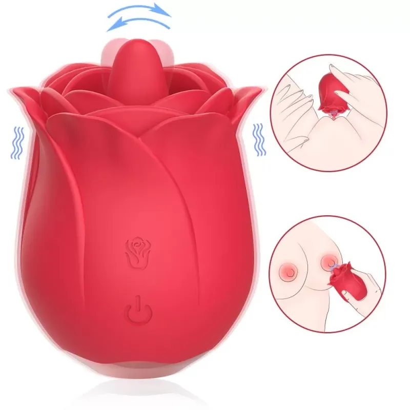 Adult Luxury ♥️  Rose Pro Tongue Licking Vibrator