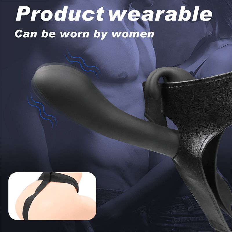 Adult Luxury Rabbit Strapless Strap-On Remote Control Vibrator
