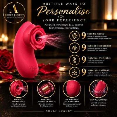 Adult Luxury ♥️ Multifunctional Bio Air Rose Vibrator
