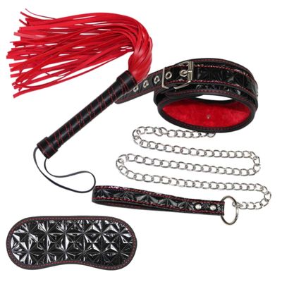 The Elite Adult Luxury Black and Red Master BDSM Kit