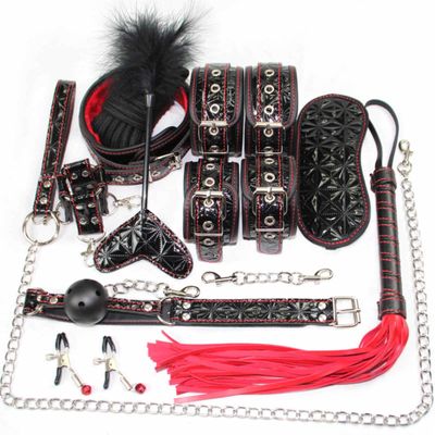 The Elite Adult Luxury Black and Red Master BDSM Kit The Elite Adult Luxury Black and Red Master BDSM Kit