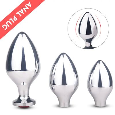 Jeweled Premium Metal Crystal Anal Steel Butt Plug Jeweled Premium Metal Crystal Anal Steel Butt Plug