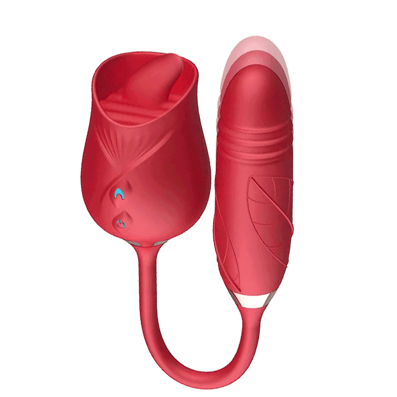 3 in 1 Au-Rose-Licking Rose Toy And Dildo