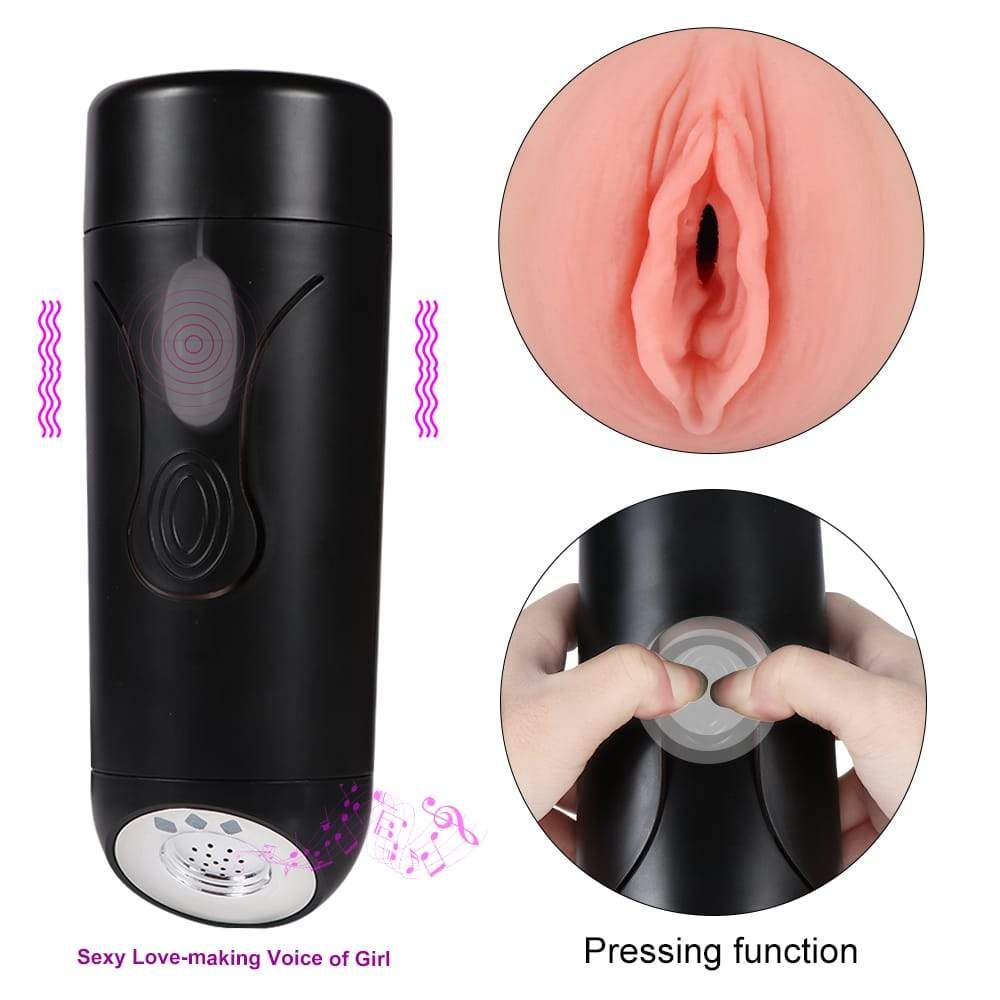 Adult Luxury Suction Vibrating Voice Mastrubator