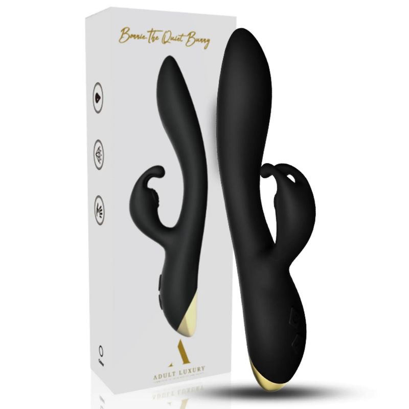 Bonnie® The Quiet Bunny Rabbit Vibrator - Black