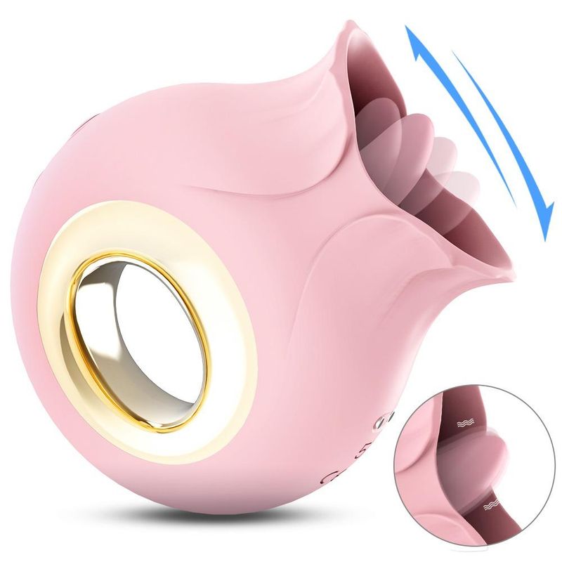 French Kiss Licking Rose Premium Vibrator