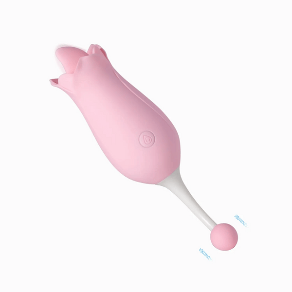 AdoreMe Rose Licking Vibrator - Pink