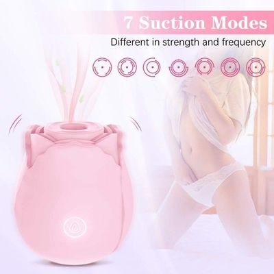 Luxury ♥️ Rose Sucking Vibrator - Baby Pink