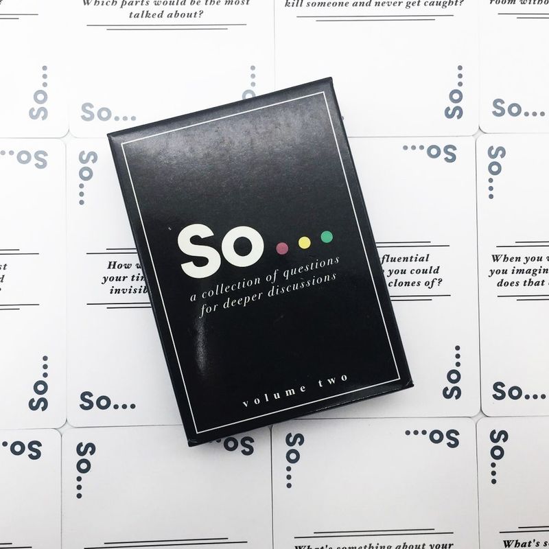 So Cards – A Collection Of Questions For Deeper Discussions
