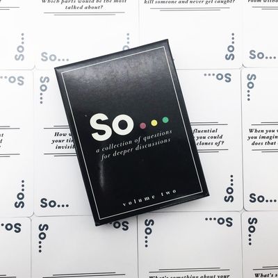 So Cards – A Collection Of Questions For Deeper Discussions
