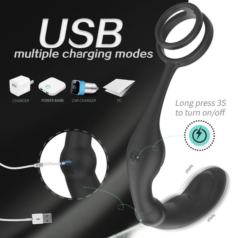 Allure Cock Ring And Prostate Massager