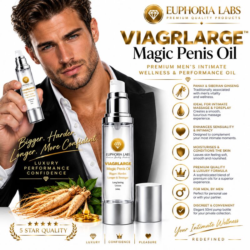 VIAGRLARGE Magic Penis Oil | Ginseng Penis Oil | Adult Luxury