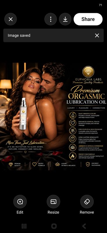 Orgasmic Lubricant Oil | Premium Intimate Massage Oil | Adult Luxury