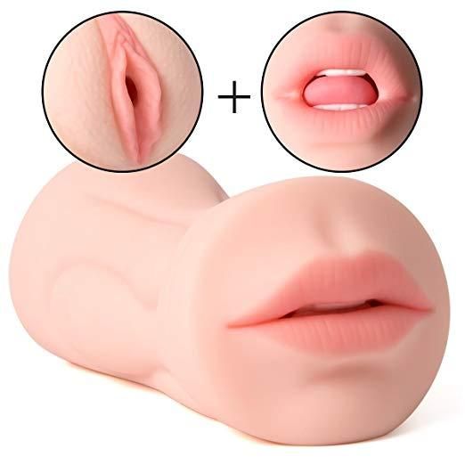 Double Masturbator Mouth and Vagina
