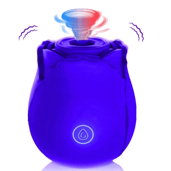 Luxury ♥️ Rose Sucking Vibrator - Blue