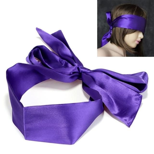 Adult Luxury Purple Silk Blindfold