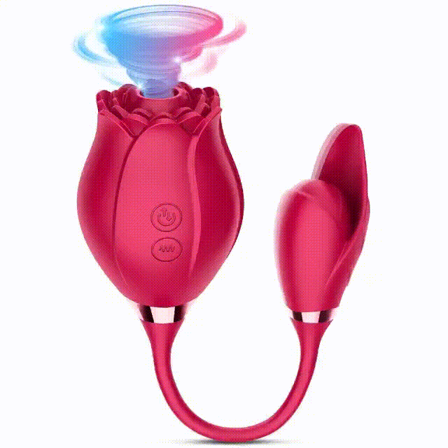 3 in 1 Adult Luxury Rose Sucking Licking Vibrator
