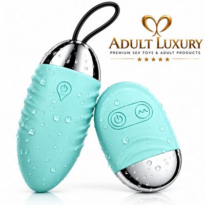 True Desire Remote Love Egg Remote Vibrator – Aqua Green Baby Blue