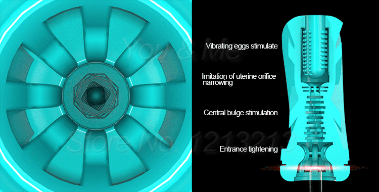 GALAKU Touch In Vibrating Sucking 360°Mastrubator