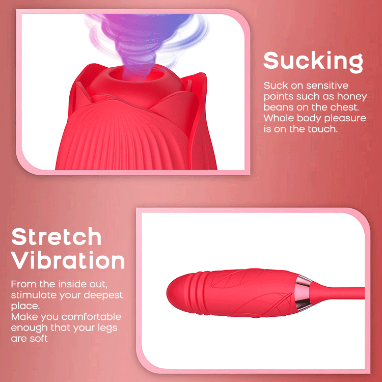 Fantasy Thrusting Rose Vibrator