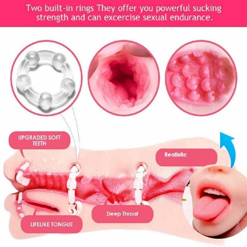 Realistic Mouth Sucking Mastrubator