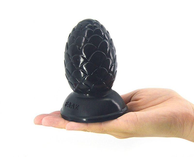 FAAK EGG ANAL BUTT PLUG- BLACK