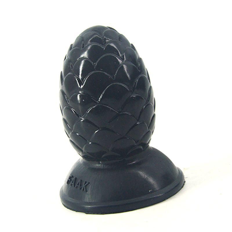 FAAK EGG ANAL BUTT PLUG- BLACK