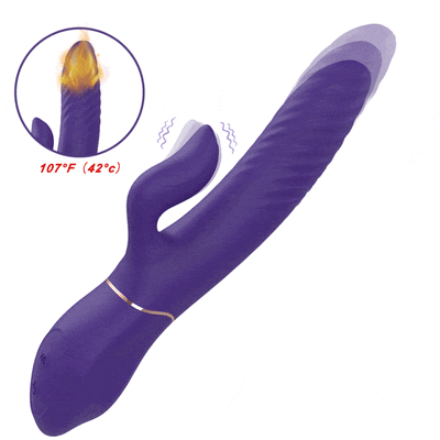 Luxury Thrusting Pro ® Silent Heating Thrusting Vibrator - Purple Luxury Thrusting Pro ® Silent Heating Thrusting Vibrator - Purple
