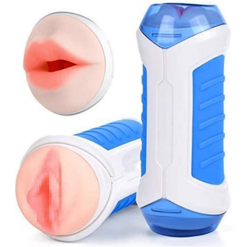 Double Ended Vacuum Suction Mouth & Vagina Masturbator Double Ended Vacuum Suction Mouth & Vagina Masturbator