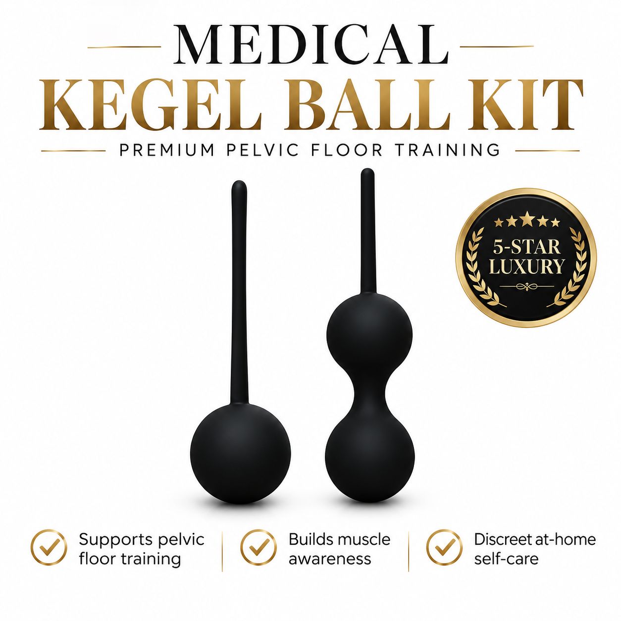Adult Luxury Premium Medical Kegel Ball Kit Adult Luxury Premium Medical Kegel Ball Kit
