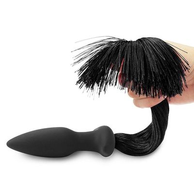 Adult Luxury Silicone Anal Plug with Pony Tail