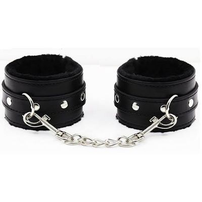 Soft Handcuffs Faux Leather - Black