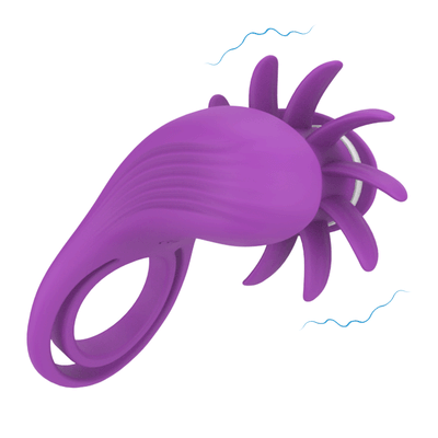 Soft Clitoral Stimulator Penis Ring - Purple Soft Clitoral Stimulator Penis Ring - Purple