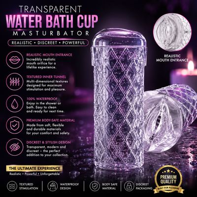 Omysky Transparent Water Bath Cup Masturbator